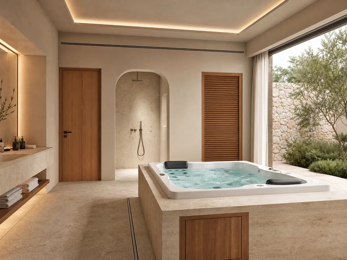 Jacuzzi à domicile : la bonne solution selon l'emplacement, de l'intérieur à la terrasse — detay görseli 1
