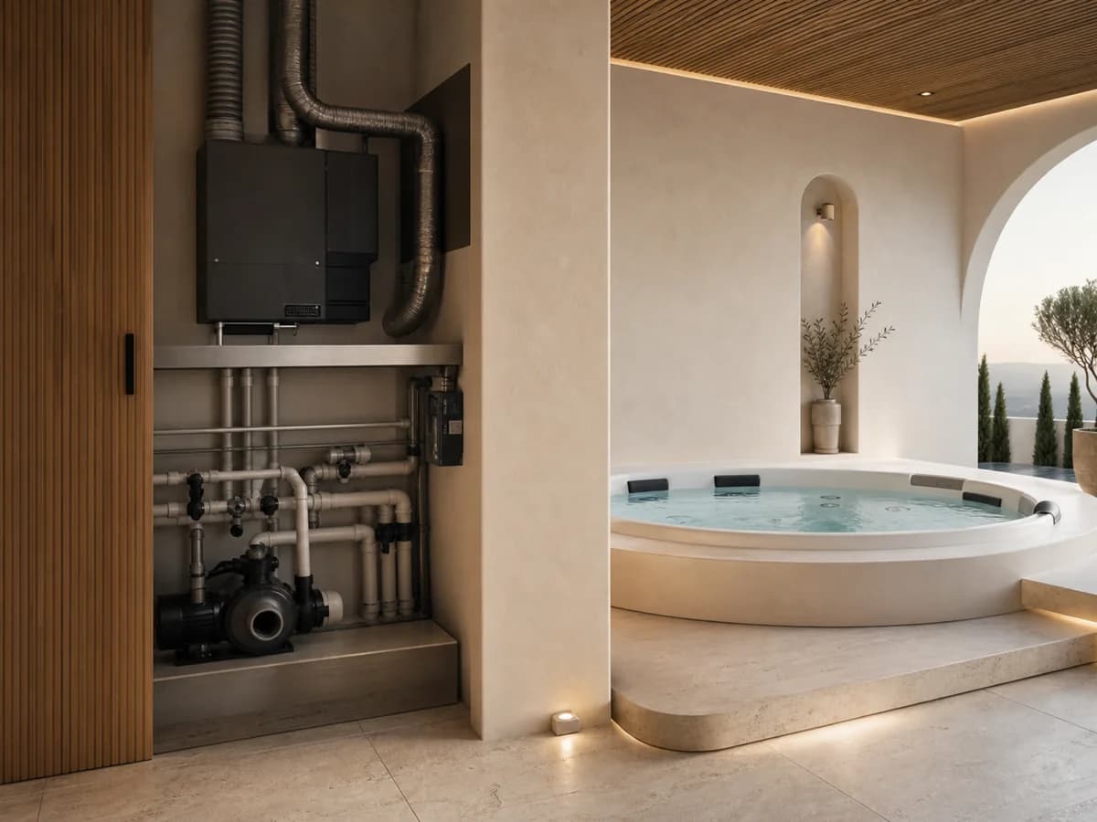 Jacuzzi à domicile : la bonne solution selon l'emplacement, de l'intérieur à la terrasse — detay görseli 3