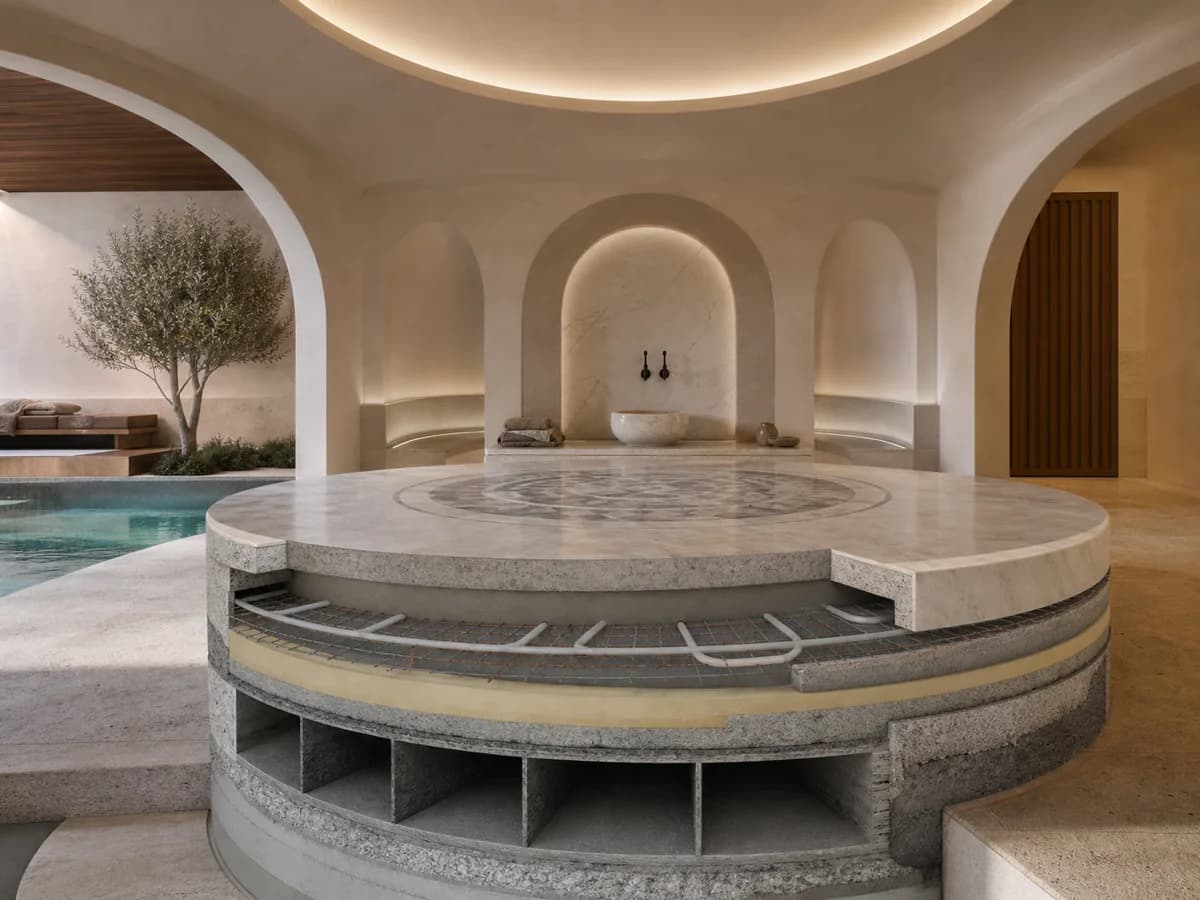 Göbek Taşı (Heated Stone): Selection, Heating System and Care — detay görseli 2