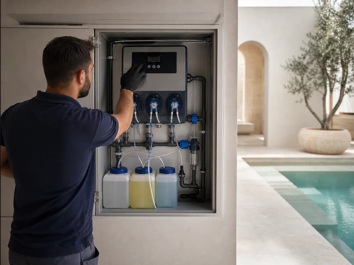 Poolchemie-Dosierung: Chlor, pH-Wert und Algizid pro Kubikmeter berechnen — detay görseli 3