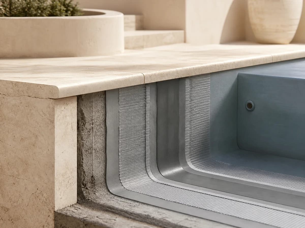 Étanchéité de Piscine : Matériaux, Couches et Test — detay görseli 2
