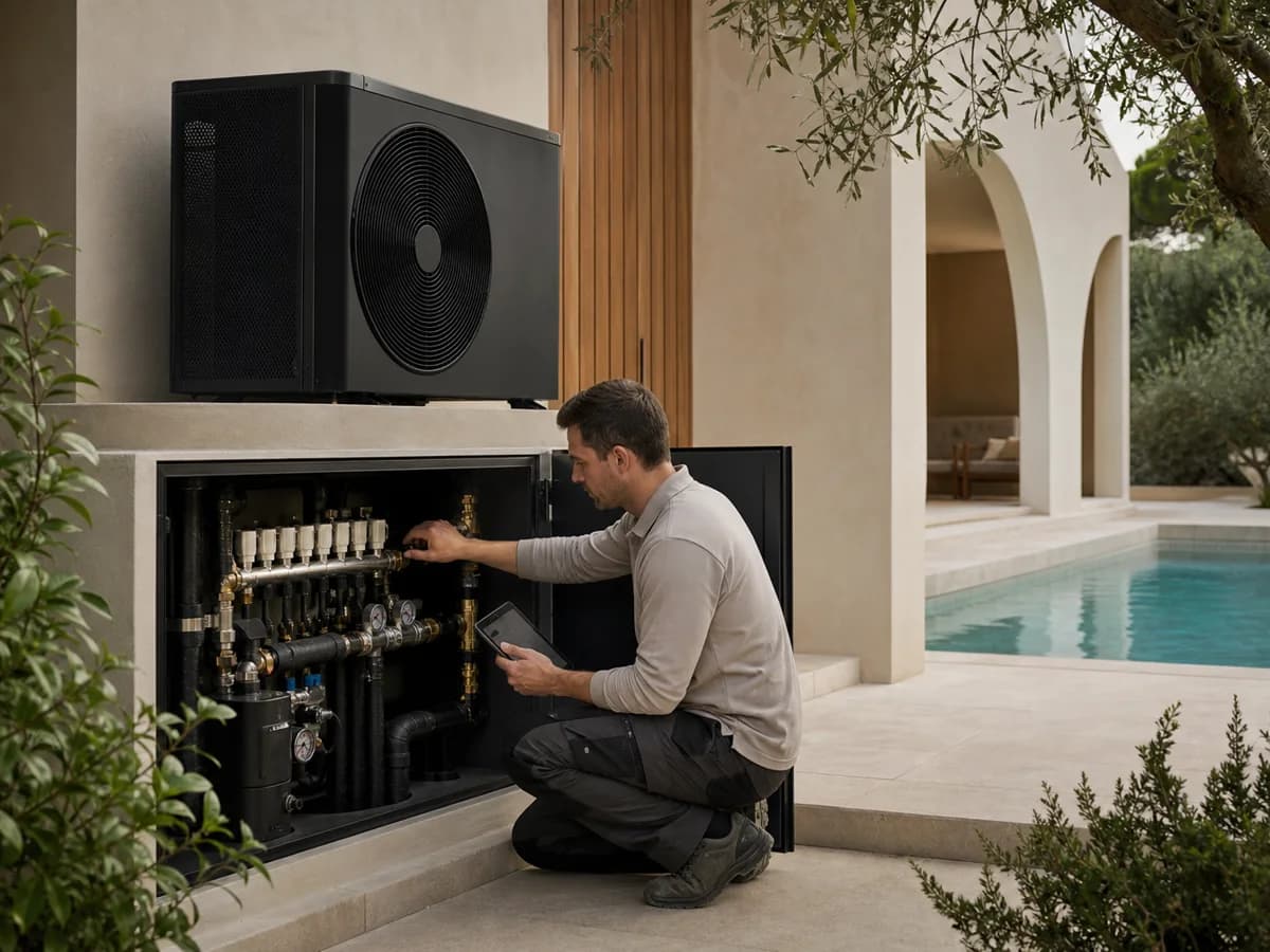 Energie sparen beim Poolheizen mit einer Wärmepumpe — detay görseli 3