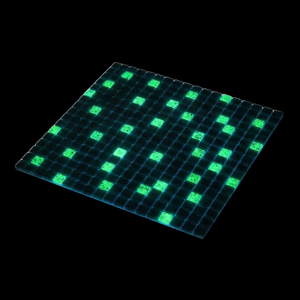 موزايك زجاجي — مضيء في الظلام (Luminescent) — أنظمة تكسية المسبح — küçük resim 2
