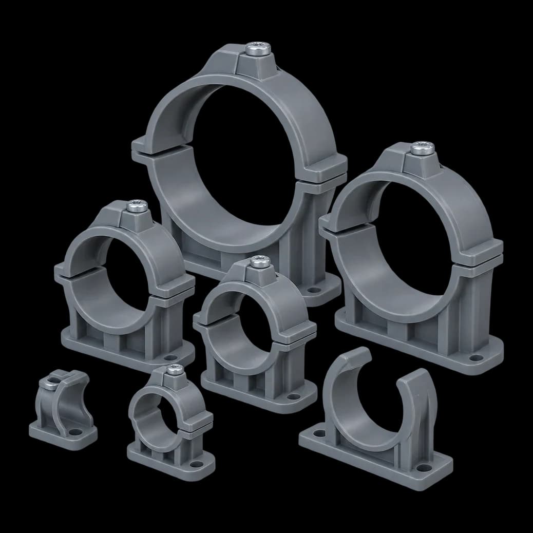 PVC Pool Pipe Clamp Set