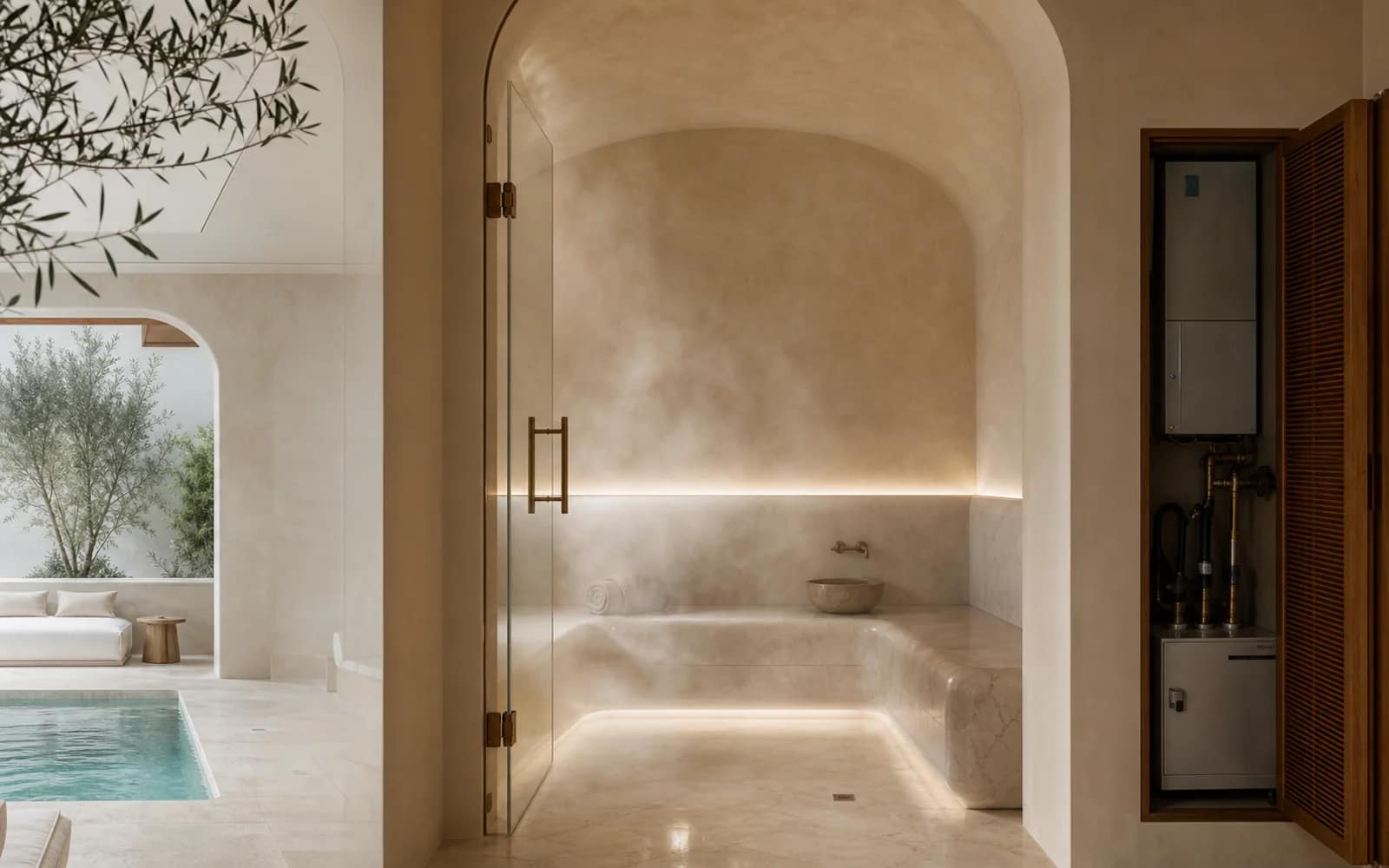 Guide du hammam : système de générateur, température et postes de coût