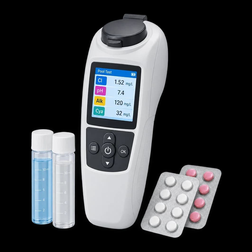 Digitales Pool-Wassertestgerät (Photometer) — Manuelle Reinigungsausrüstung