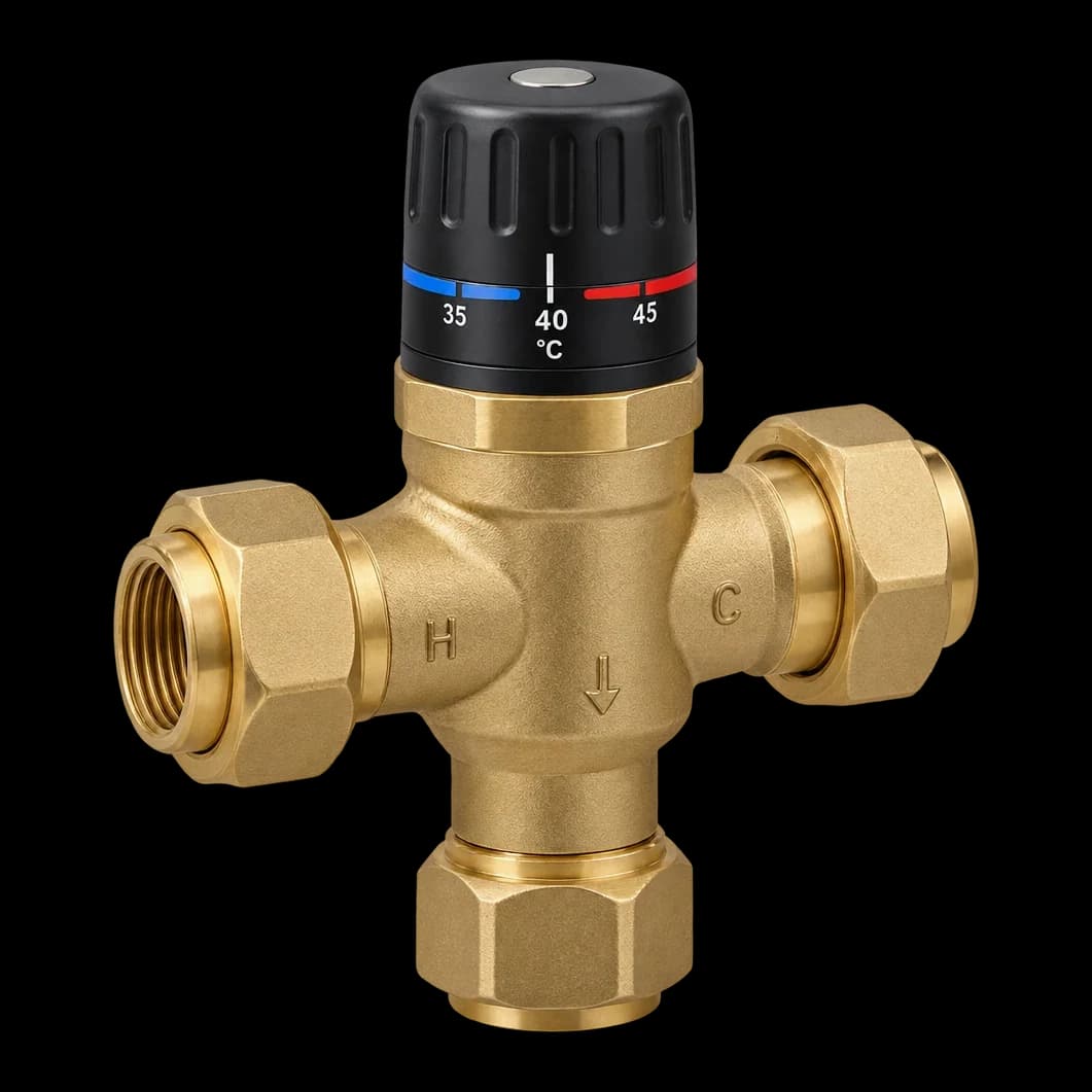 Mitigeur thermostatique pour douche de piscine — Équipements mécaniques de piscine