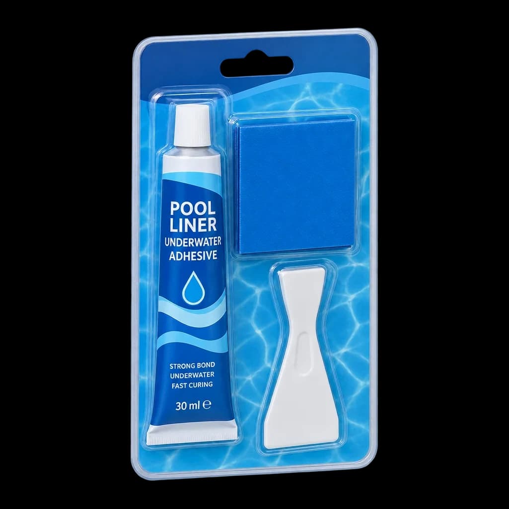 Kit de réparation sous l'eau pour liner PVC de piscine — Étanchéité