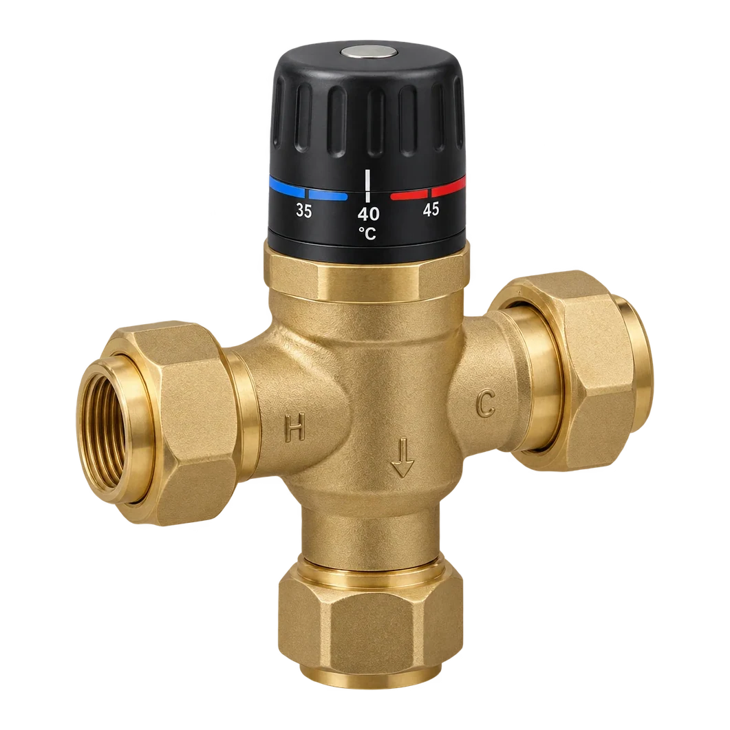 Mitigeur thermostatique pour douche de piscine