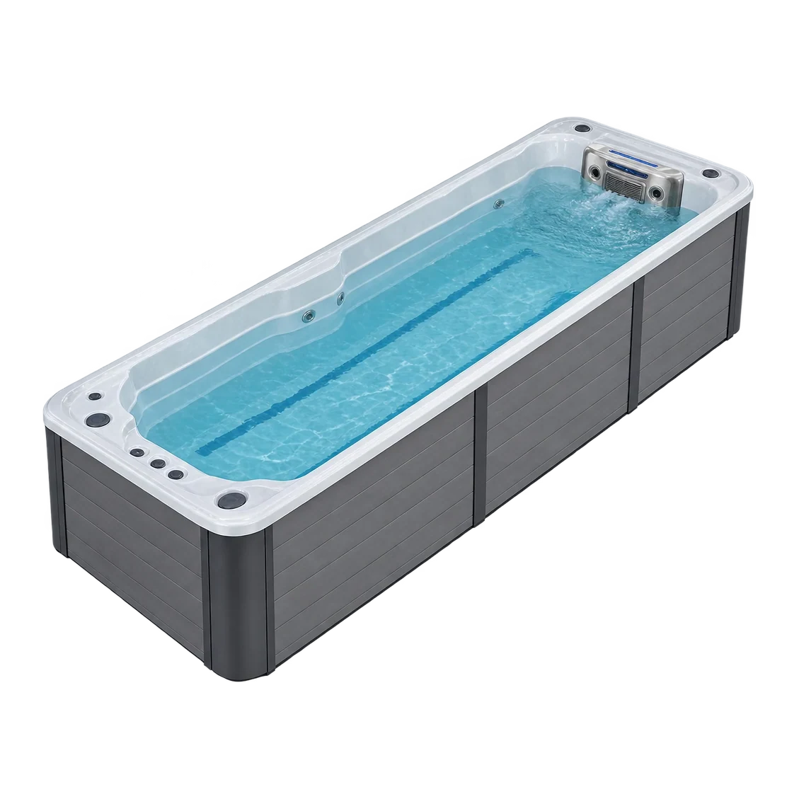 Skypool Fertig-Schwimmbecken mit Gegenstromanlage
