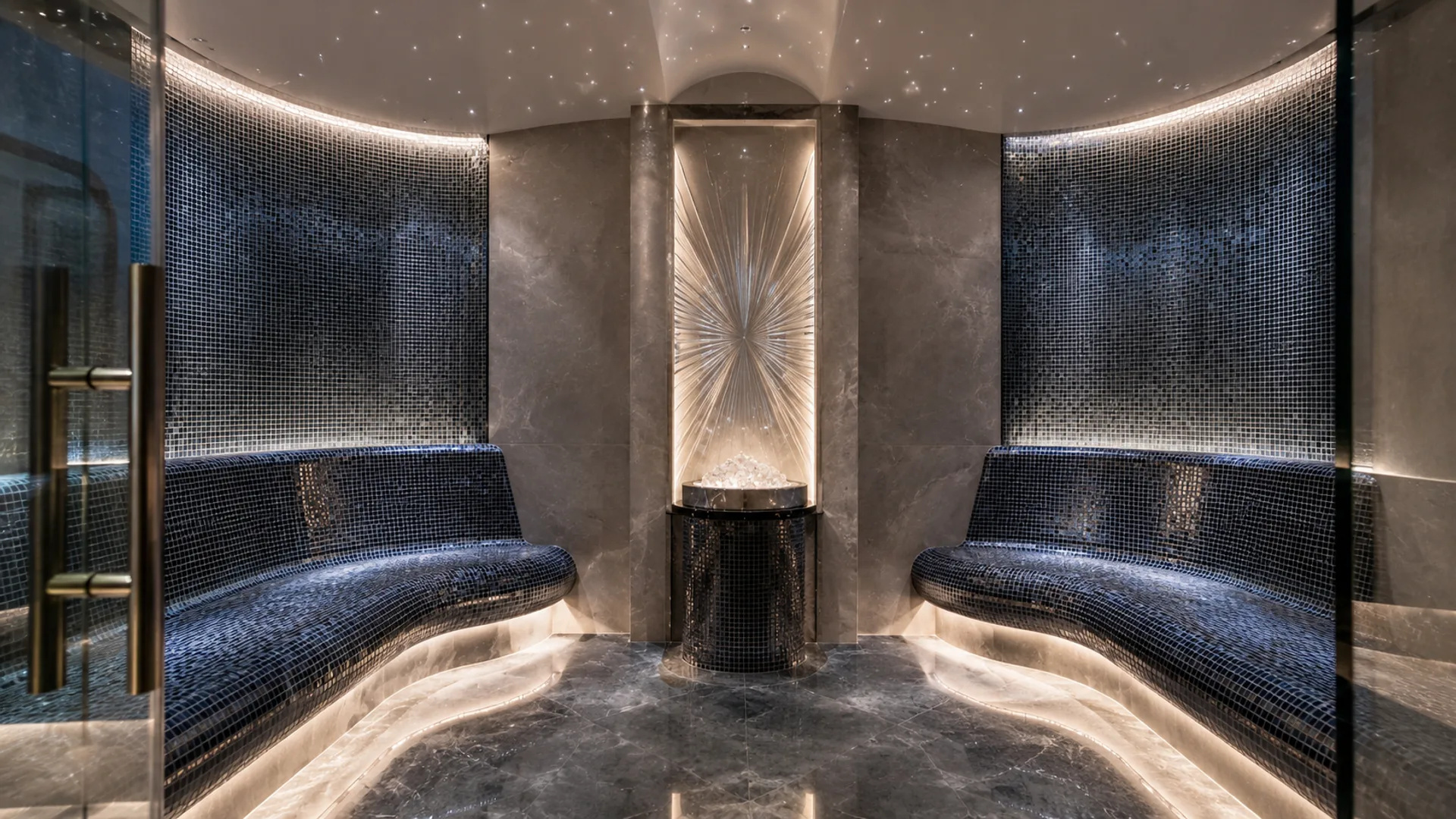 Steam room equipment or concept visual
